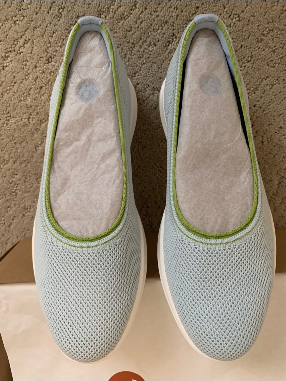 Vivaia Izabella Light Blue Knit Slip-On Women’s Shoe